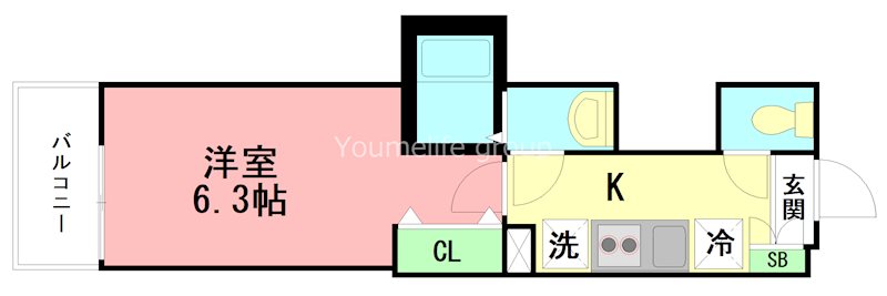 ＭＥＬＤＩＡ高座渋谷Ⅳ 102号室 間取り