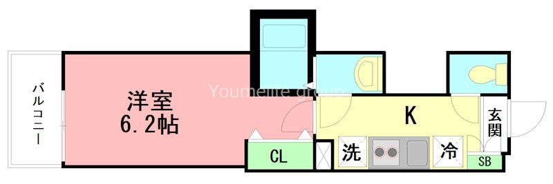 ＭＥＬＤＩＡ高座渋谷Ⅳ 104号室 間取り