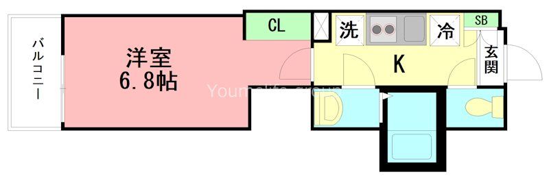 ＭＥＬＤＩＡ高座渋谷Ⅳ 303号室 間取り