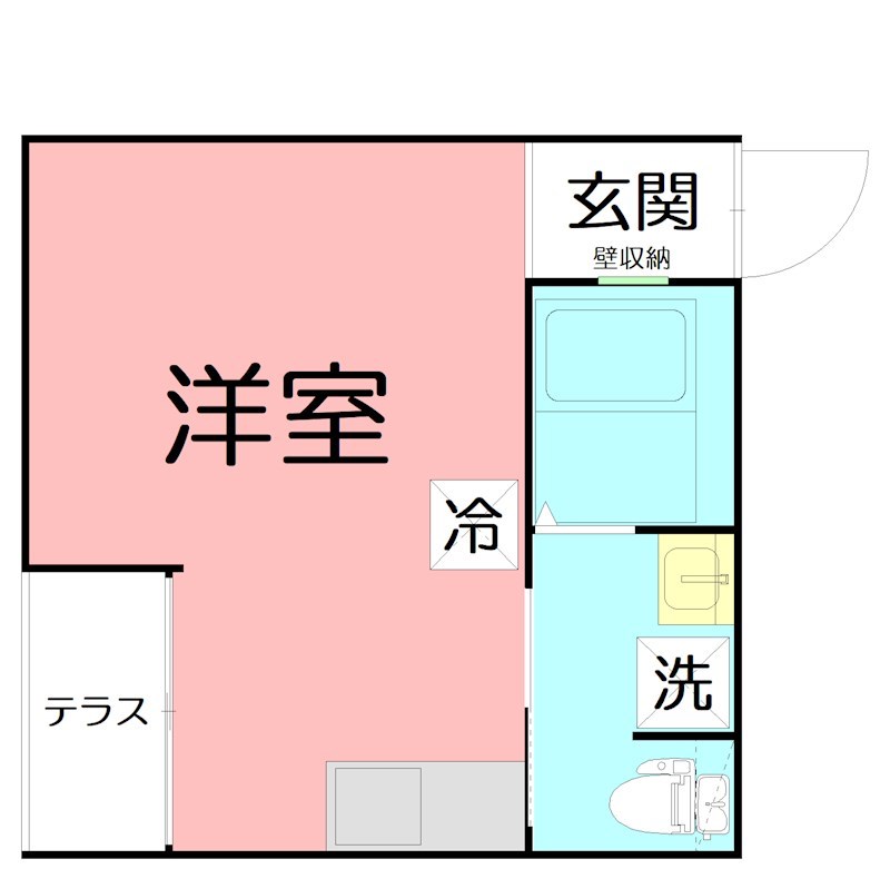 エレーヴ 104号室 間取り