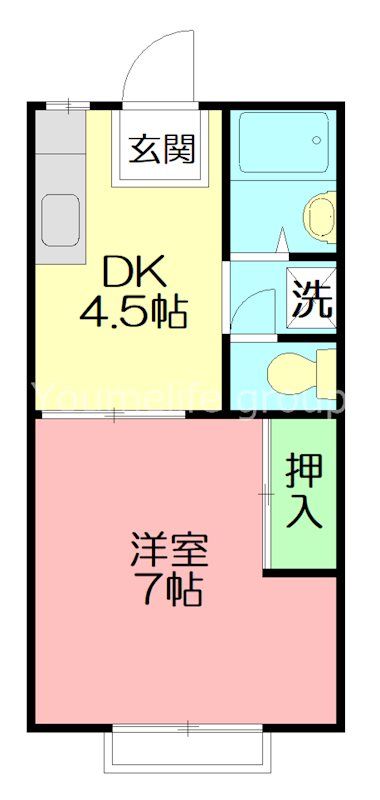 セントネージュ飯山 206号室 間取り