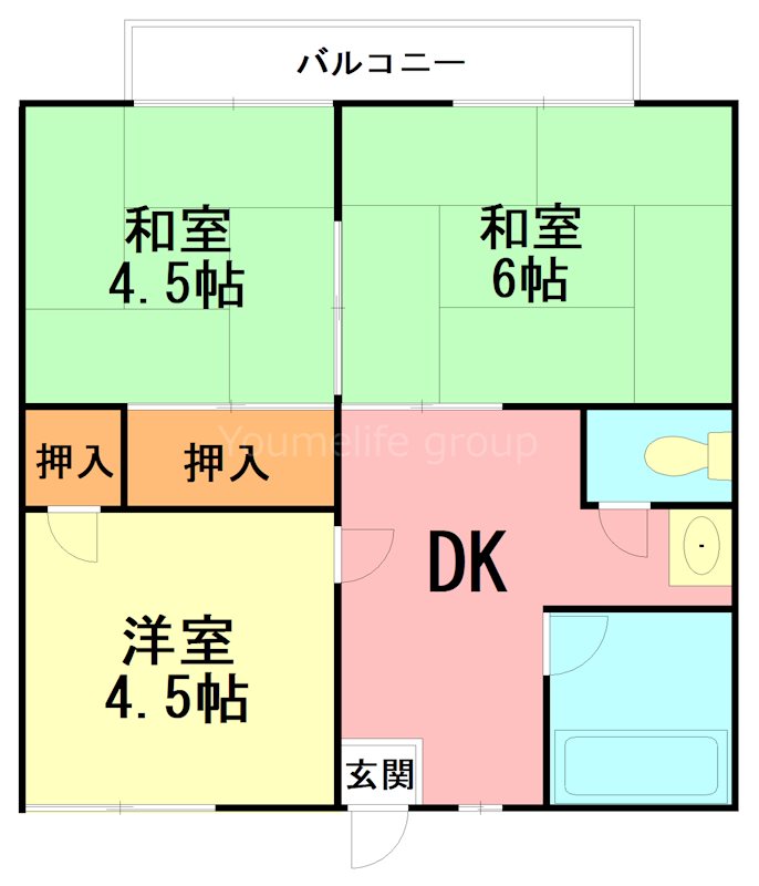 コーポ木村 202号室 間取り