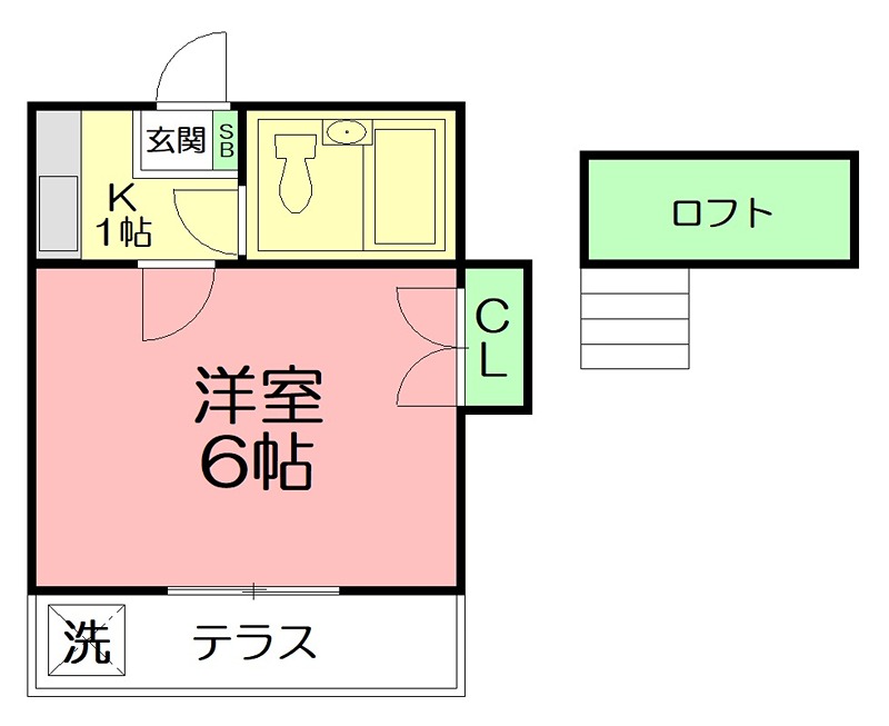 ＬＡＵＲＥＬ 101号室 間取り