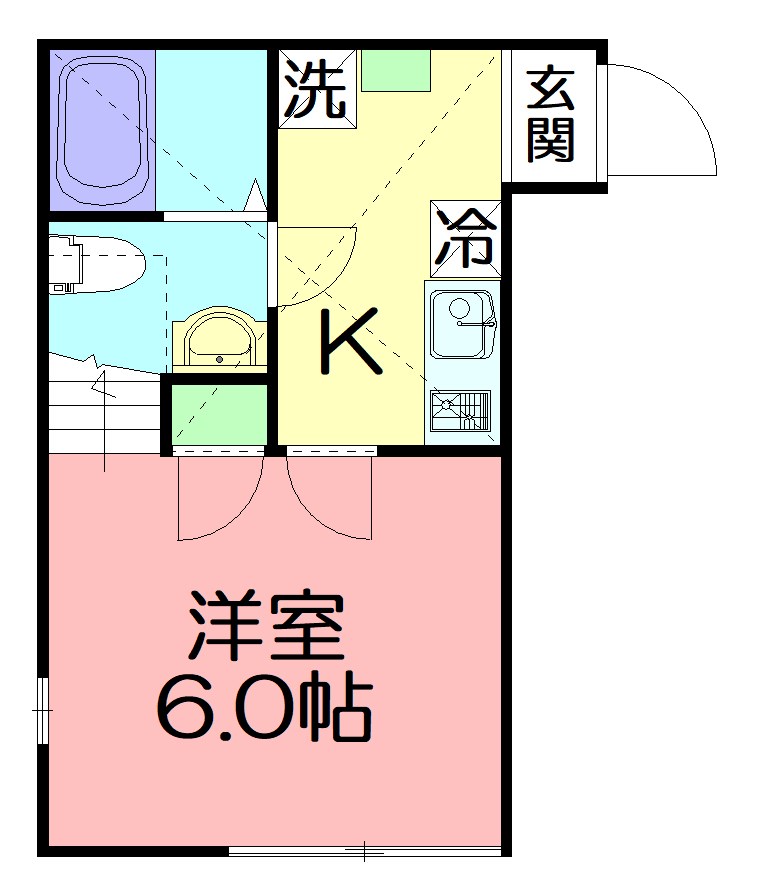 アザーレ・パッシオ座間Ｂ  204号室 間取り