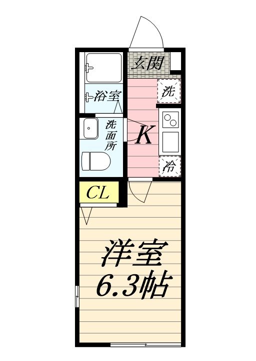 アザーレ・ソーニョ東海大学前 201号室 間取り