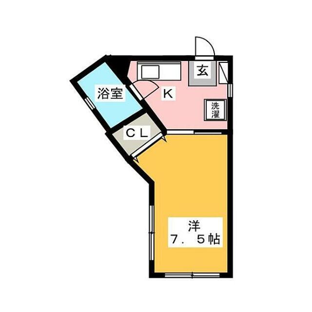 セントラルヒルズ 107号室 間取り