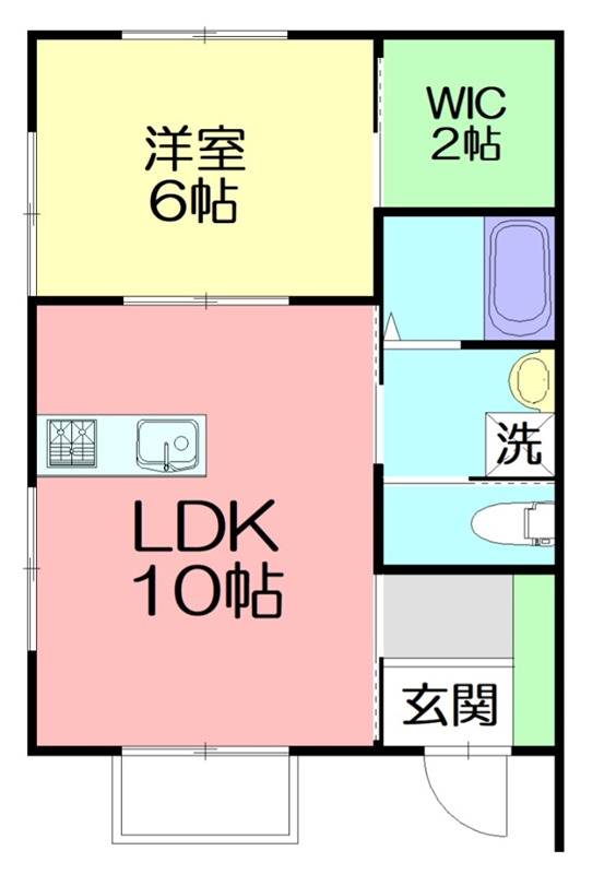 KMCalme(コムカルム) 24号室 間取り
