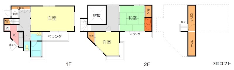 松田町寄貸戸建 間取り