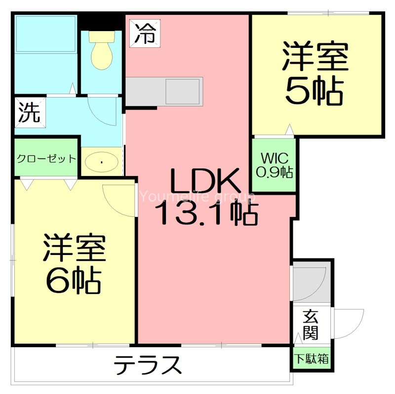 ヘーベルメゾンSakura 101号室 間取り