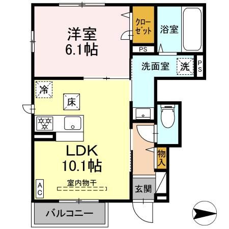 メゾンレポルディ 101号室 間取り