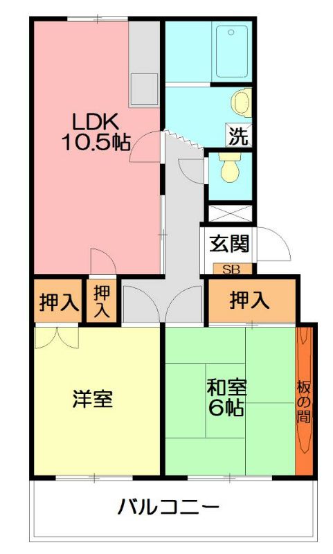 CASAあけぼの 302号室 間取り