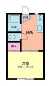 コーポ平野 204号室 間取り