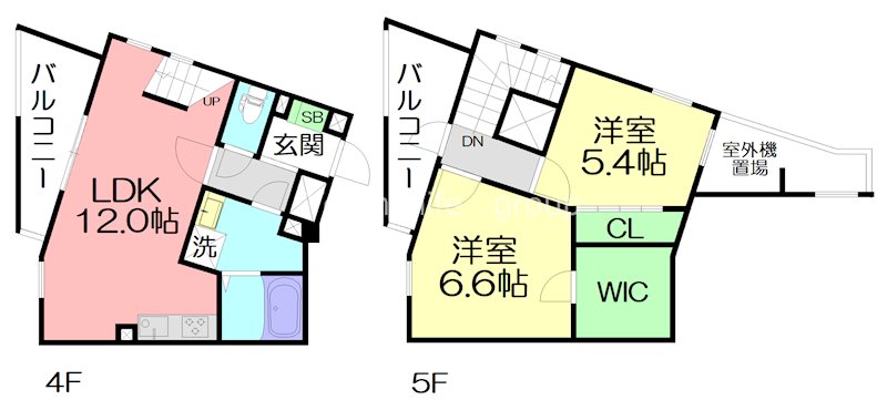 ＧＲＡＮＤＲＥＶＥ見附町 C1号室 間取り