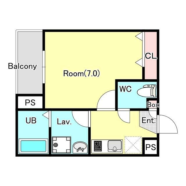 ジーメゾン伊勢原東大竹 0201号室 間取り