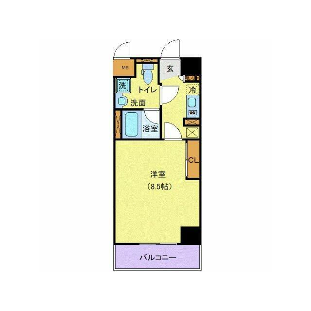 Access湘南平塚 1106号室 間取り