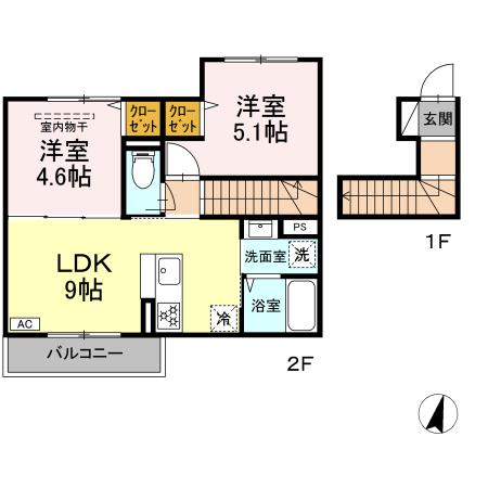 ブランポルテ 203号室 間取り