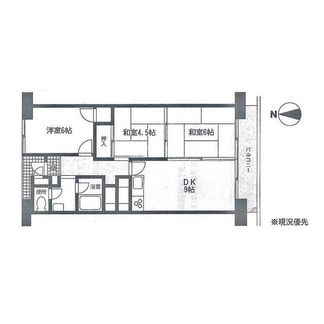 マンションニュー大船 304号室 間取り