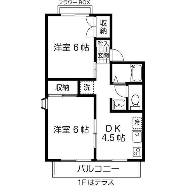 エントピア嶋崎Ａ 102号室 間取り
