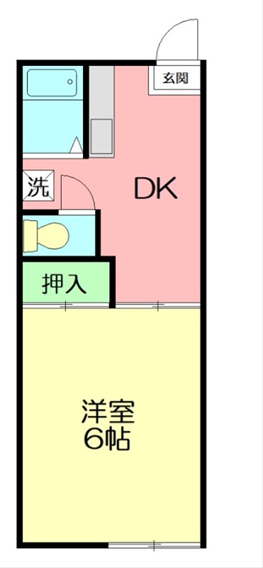 ヴィラ東原Ⅱ 203号室 間取り