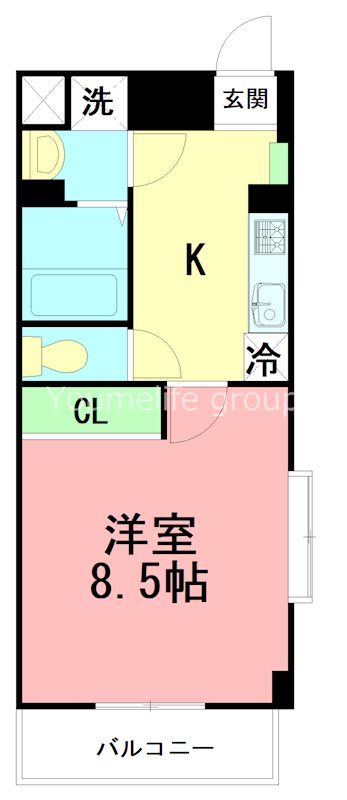 リーベルサンアイ 601号室 間取り