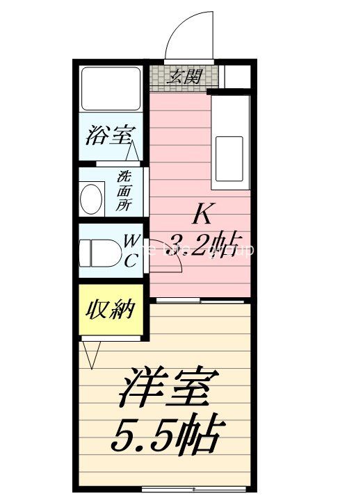 シークレスト湘南 202号室 間取り