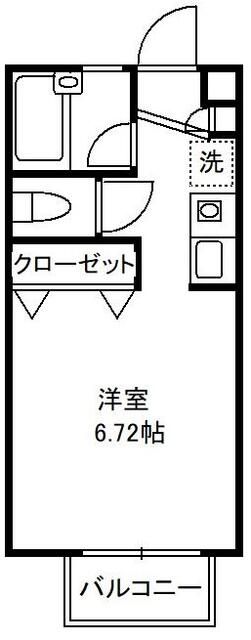 クレシアⅠ 202号室 間取り