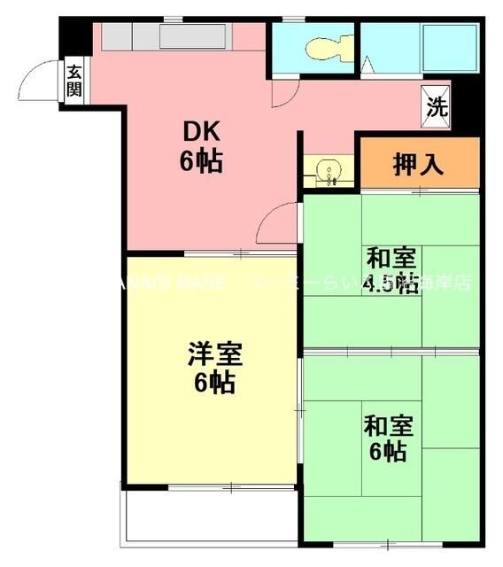 テラスフルール 203号室 間取り