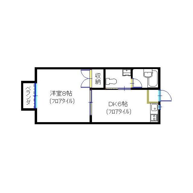 メゾン松本Ⅲ 202号室 間取り