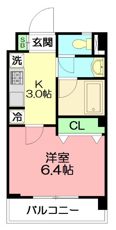 ヴァンヴェール１ 204号室 間取り