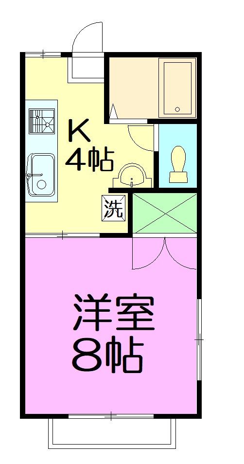 ファミーユテイク 202号室 間取り