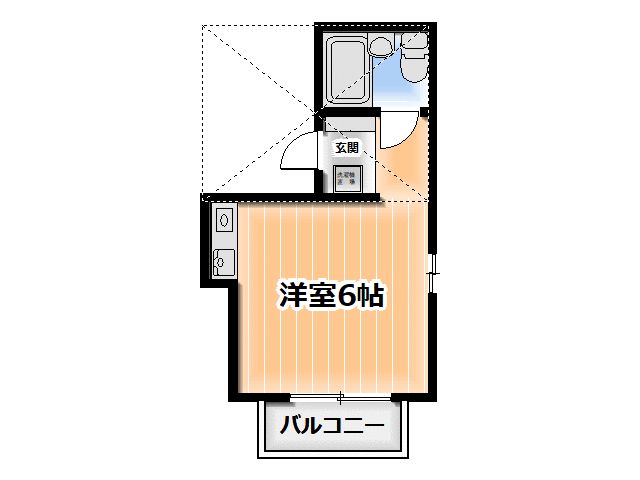 ドルフ鶴巻Ｎｏ１１ 202号室 間取り