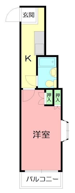 エディフィシオ秦野 206号室 間取り