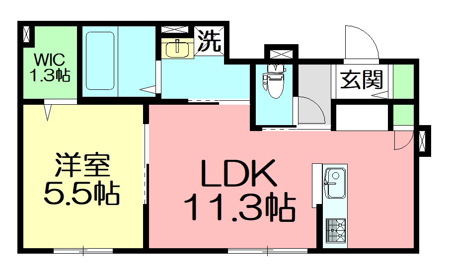アントラS 102号室 間取り