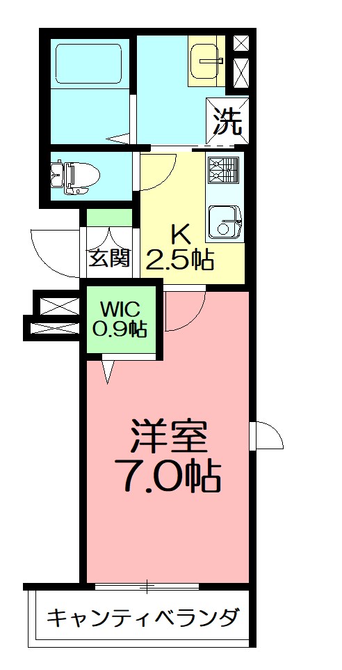 アントラS 302号室 間取り