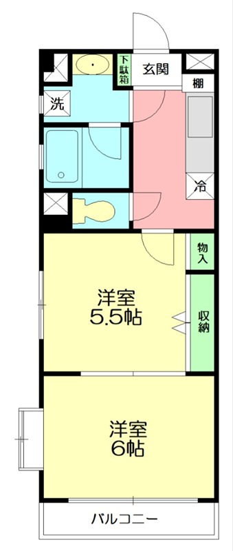 ドエリング東戸塚 204号室 間取り
