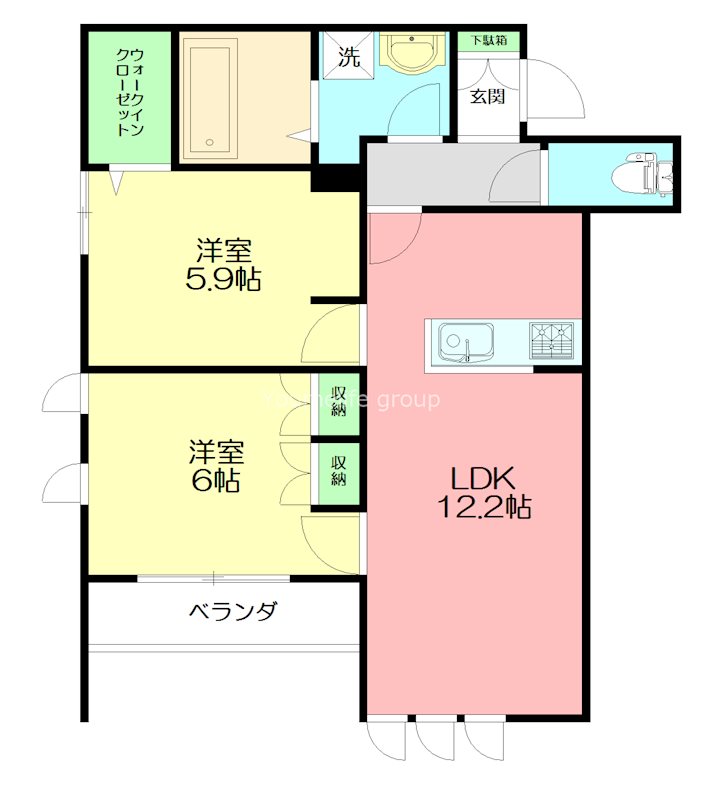 グロワール　プルミエ 301号室 間取り
