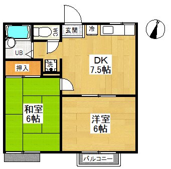 シャレー原宿A棟 A202号室 間取り