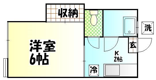 今井ハイツＡ棟 202号室 間取り