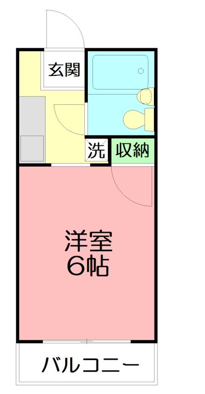 スカイパルユタカ 205号室 間取り