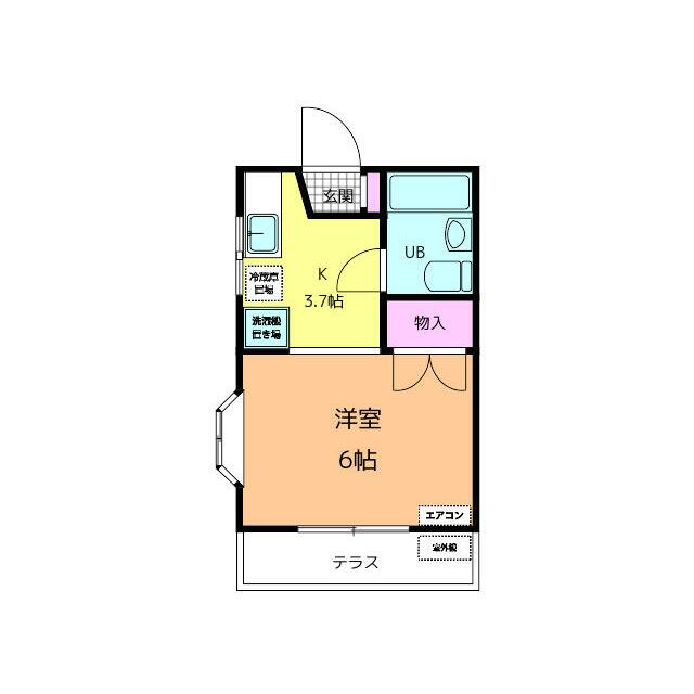 グッドパレス東海大学前 203号室 間取り