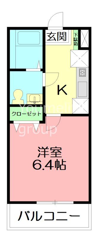 MQuarto湘南海岸公園Ⅱ 202号室 間取り