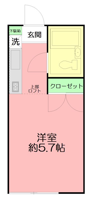 クレア湘南 102号室 間取り