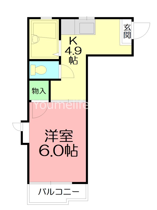 ピアホンソン 201号室 間取り