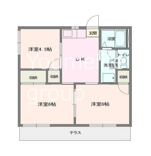 グリーンハイツ３２５Ｂ 102号室 間取り