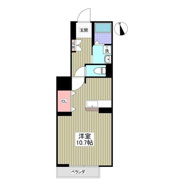エアリーズ 102号室 間取り