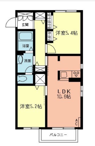 Ｌａ・Ｒｅｆｉｎａｄｏ 103号室 間取り