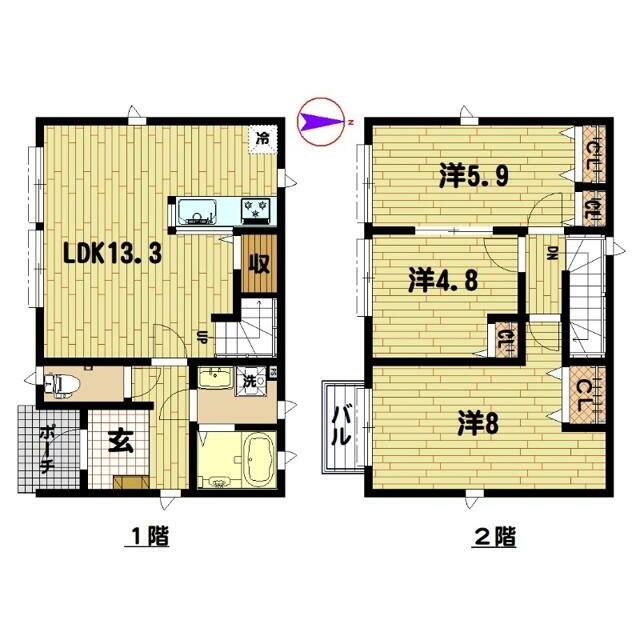 ＰＲＩＭＥ　ＡＳＳＥＴ高座渋谷　２号棟 間取り