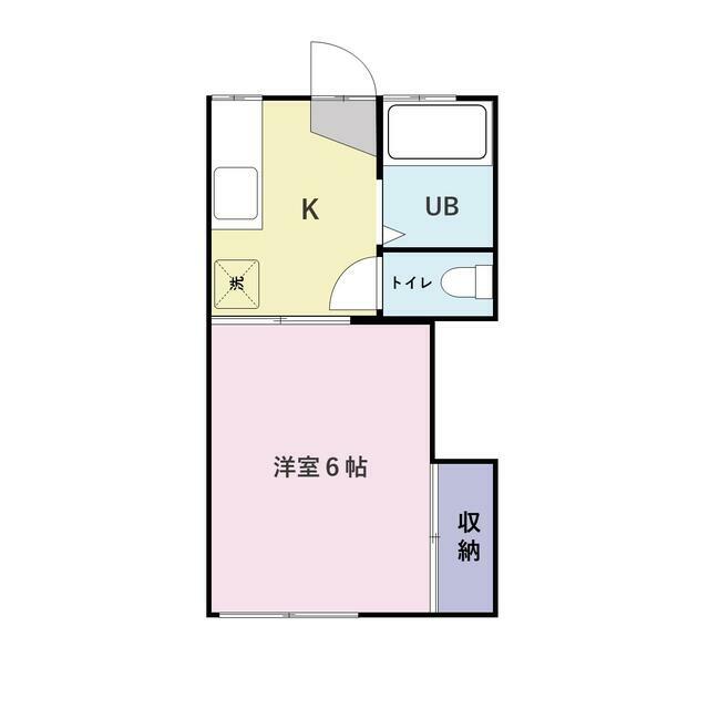 横山ハイツ 102号室 間取り