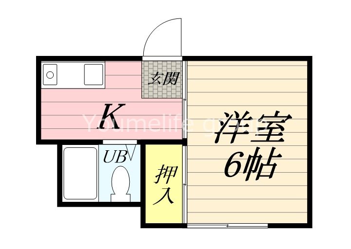 鈴川ハイツⅡ 201号室 間取り