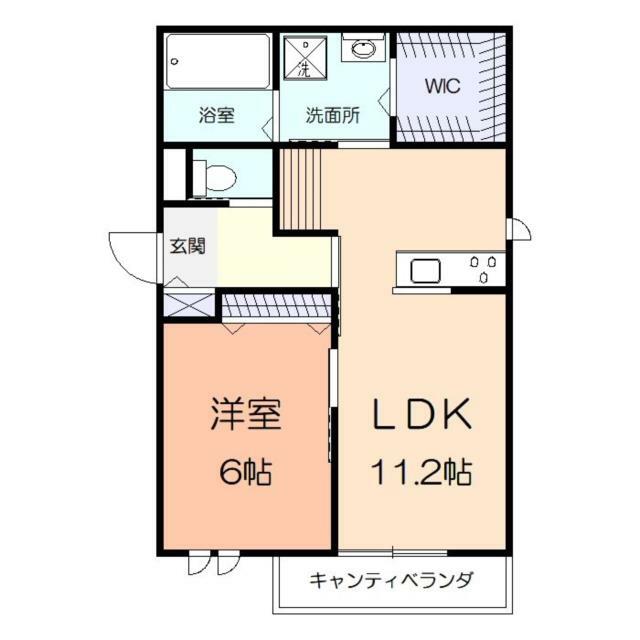 クリーク鵠沼 201号室 間取り